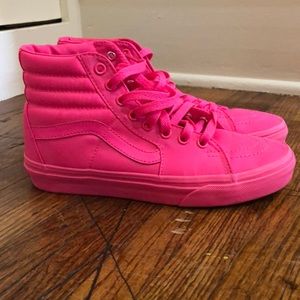 Hot pink vans size 7